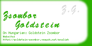 zsombor goldstein business card